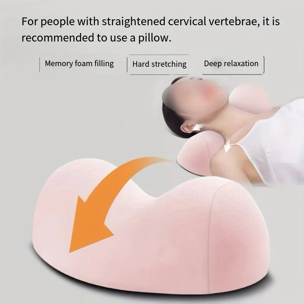 Memory Cotton Cervical Pillow Sleeping Neck Pillow for Protecting The Cervical Spine Cozy Removable Portable Home Accessories